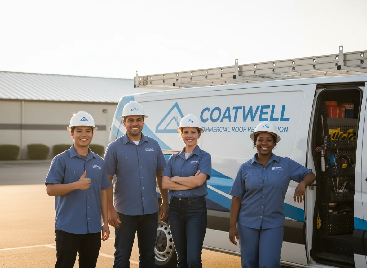 Commercial roof coating company in Hull, MA