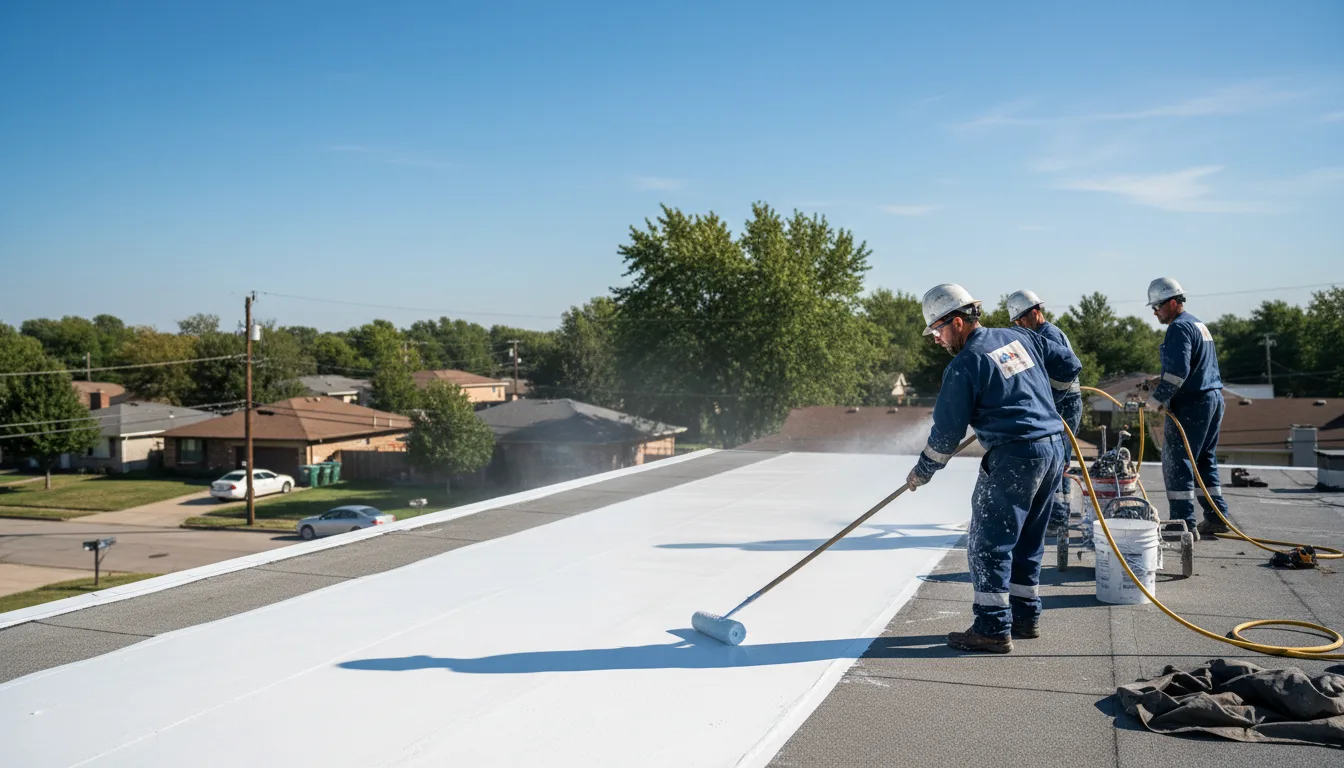 Commercial roof coating in Hull, MA near me